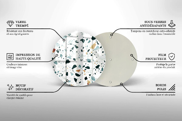 Glas Herdabdeckplatte Helles Steinzeug