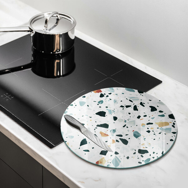 Glas Herdabdeckplatte Helles Steinzeug