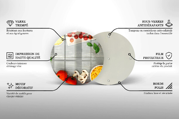 Glas Herdabdeckplatte Küchenessen