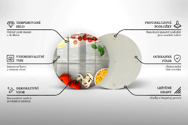 Glas Herdabdeckplatte Küchenessen