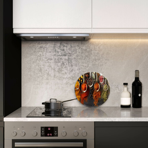 Glas Ceranfeldabdeckung Löffel mit Gewürzen