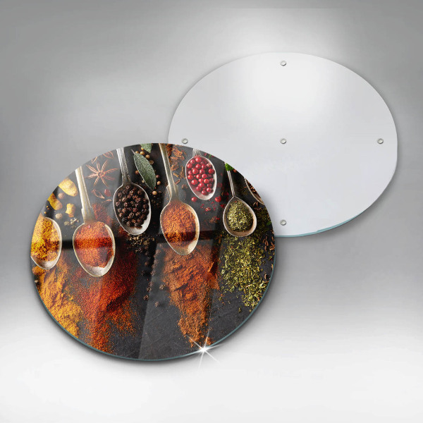 Glas Ceranfeldabdeckung Löffel mit Gewürzen