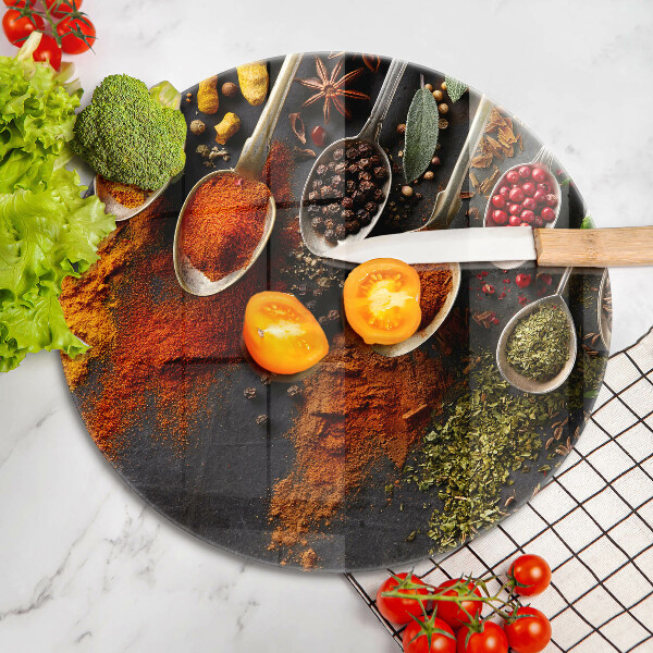 Glas Ceranfeldabdeckung Löffel mit Gewürzen