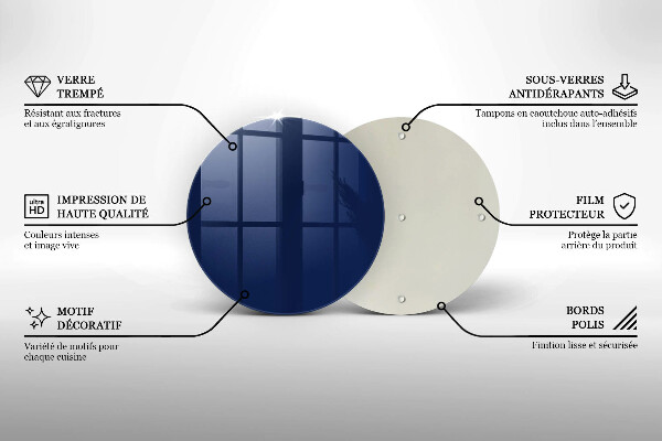 Glas Herdabdeckplatte Blaue Farbe