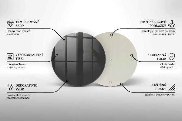 Glas Herdabdeckplatte Graue Farbe