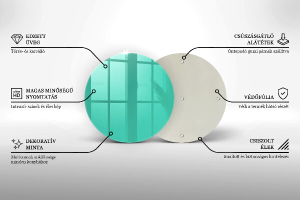 Glas Herdabdeckplatte Grüne Farbe