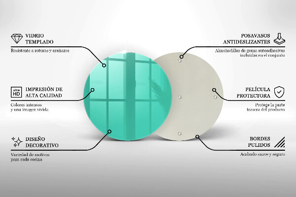 Glas Herdabdeckplatte Grüne Farbe