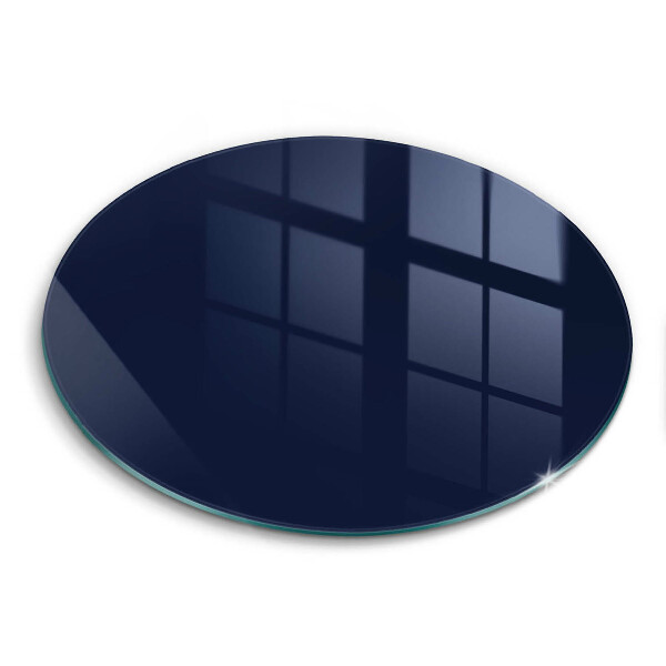 Glas Herdabdeckplatte Navy blau