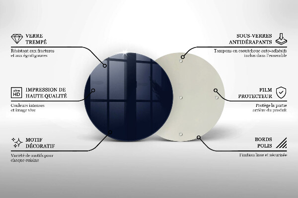 Glas Herdabdeckplatte Navy blau