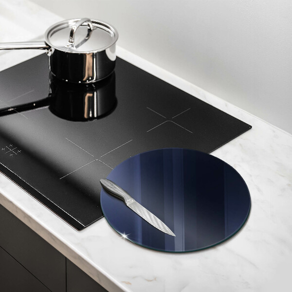 Glas Herdabdeckplatte Navy blau