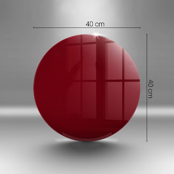 Glas Herdabdeckplatte weinrote Farbe
