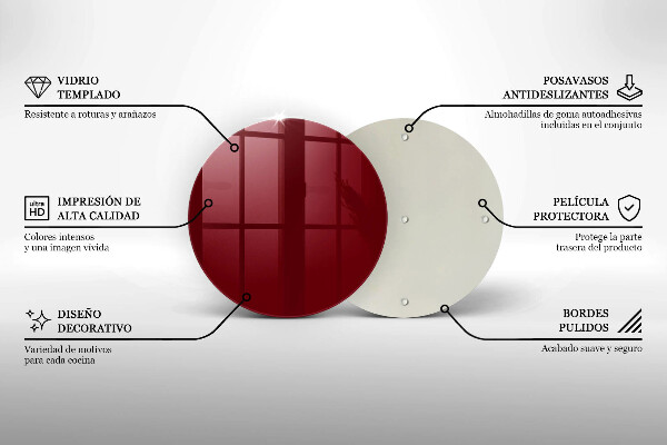 Glas Herdabdeckplatte weinrote Farbe