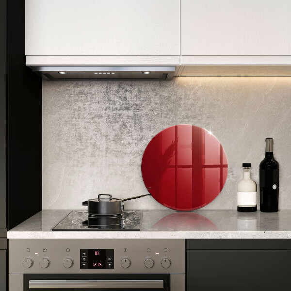 Glas Herdabdeckplatte rote Farbe