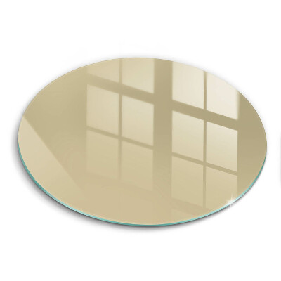 Glas Herdabdeckplatte Beige Farbe