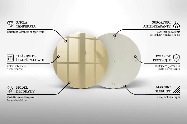 Glas Herdabdeckplatte Beige Farbe