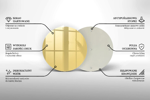Glas Herdabdeckplatte Gelb