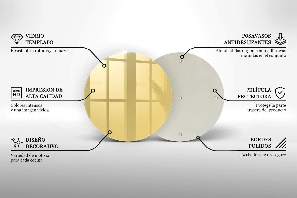 Glas Herdabdeckplatte Gelb
