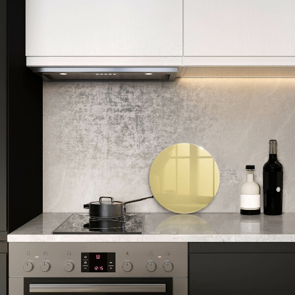 Glas Herdabdeckplatte Gelb