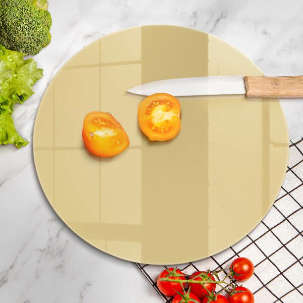 Glas Herdabdeckplatte Gelb