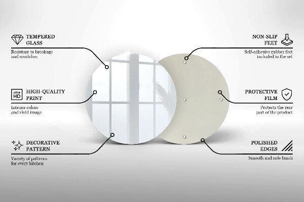 Glas Herdabdeckplatte weiße Farbe