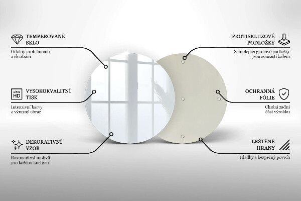 Glas Herdabdeckplatte weiße Farbe