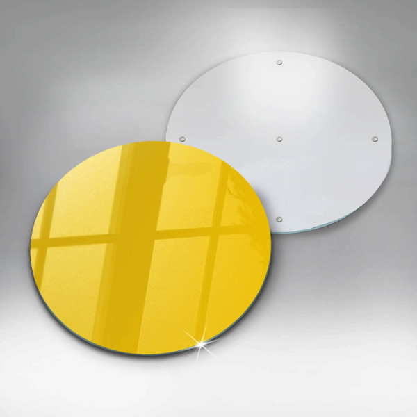 Glas Herdabdeckplatte Gelb