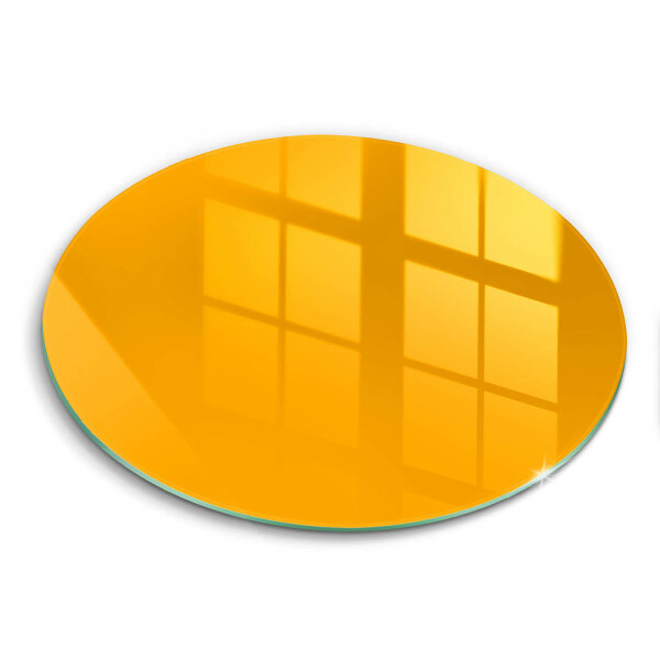 Glas Herdabdeckplatte Dunkelgelbe Farbe