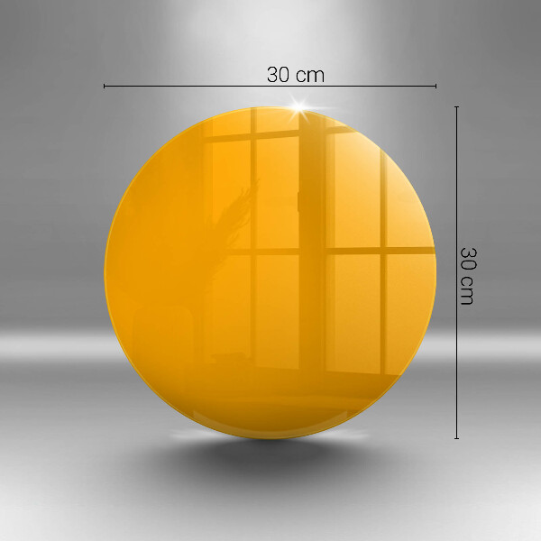 Glas Herdabdeckplatte Dunkelgelbe Farbe