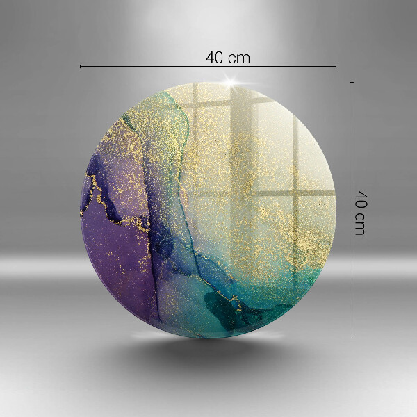 Glas Ceranfeldabdeckung Spritzschutz Hintergrund mit Gold