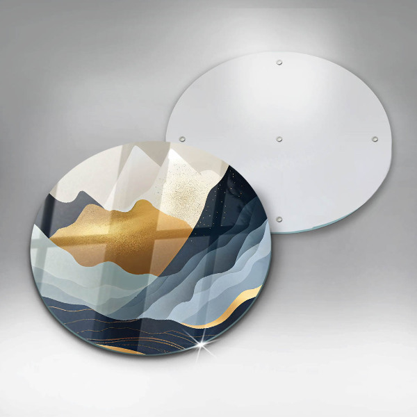 Glas Herdabdeckplatte Abstrakte Berge