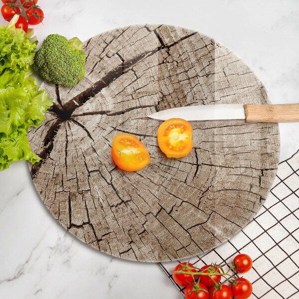 Glas Ceranfeldabdeckung Querschnitt eines Baumes
