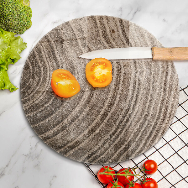 Glas Ceranfeldabdeckung Spritzschutz Holzringe