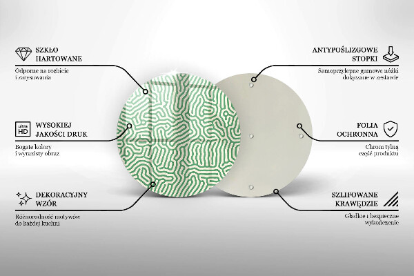 Glas Herdabdeckplatte Abstrakte Linien