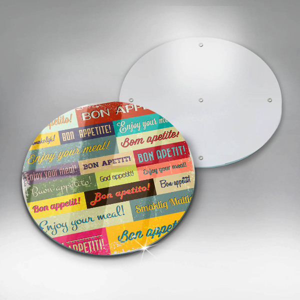 Glas Ceranfeldabdeckung Untertitel Guten Appetit Sprachen