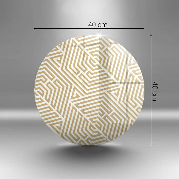 Glas Herdabdeckplatte Geometrische Linien