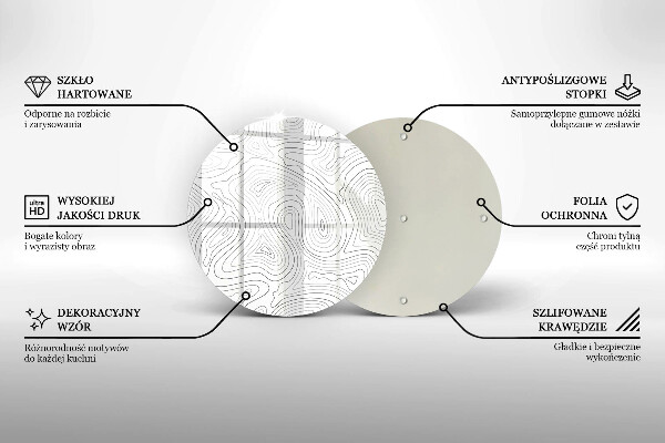 Glas Herdabdeckplatte Abstrakte Formen