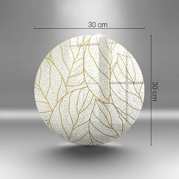 Glas Herdabdeckplatte Line-Art-Blättermuster