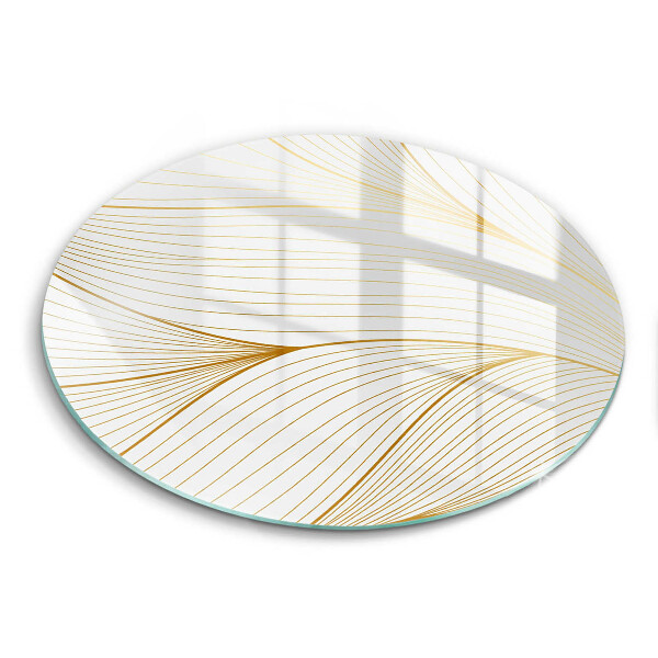Glas Herdabdeckplatte Modernes Linienmuster