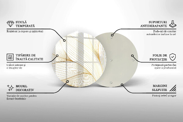 Glas Herdabdeckplatte Modernes Linienmuster