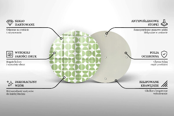 Glas Herdabdeckplatte Muster aus Boho-Formen