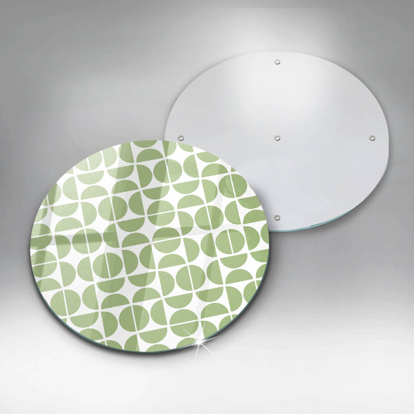 Glas Herdabdeckplatte Muster aus Boho-Formen