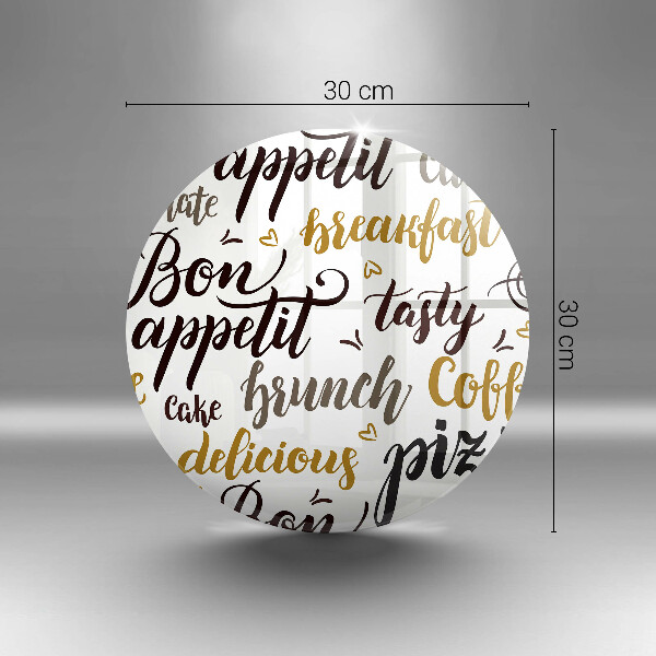 Glas Ceranfeldabdeckung Spritzschutz Untertitel Bon appetit