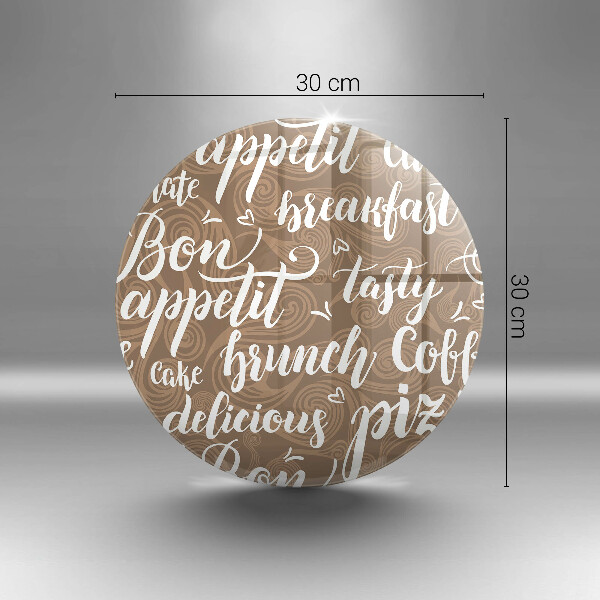 Glas Ceranfeldabdeckung Spritzschutz Untertitel Bon appetit