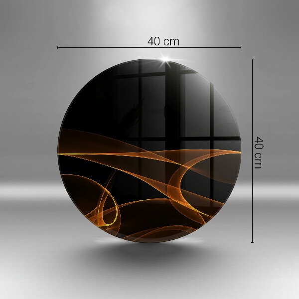 Glas Ceranfeldabdeckung Spritzschutz Abstrakte Linien