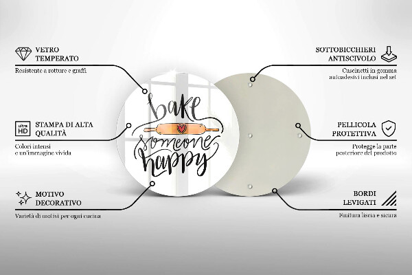 Glas Herdabdeckplatte Jemandem eine Freude machen