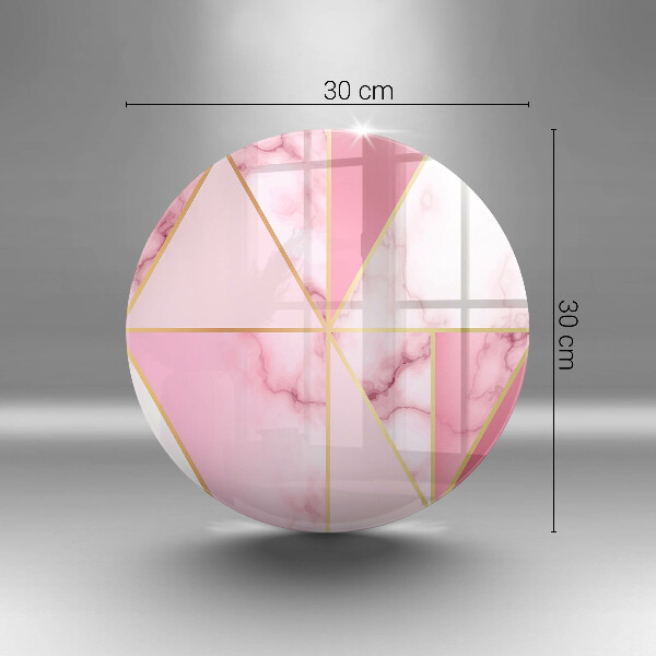 Glas Herdabdeckplatte Geometrischer Marmor