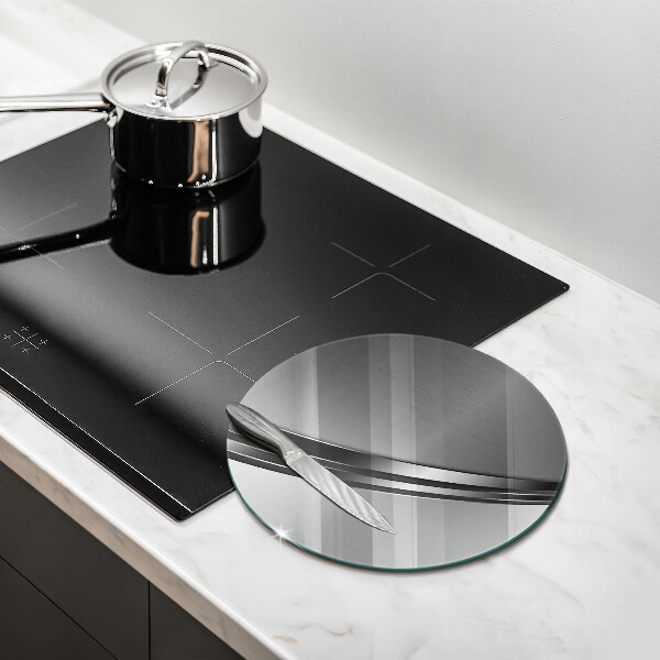 Glas Ceranfeldabdeckung Spritzschutz Metallabstraktion