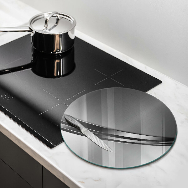 Glas Ceranfeldabdeckung Spritzschutz Metallabstraktion