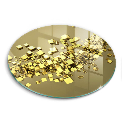 Glas Herdabdeckplatte Abstrakte 3D-Geometrie