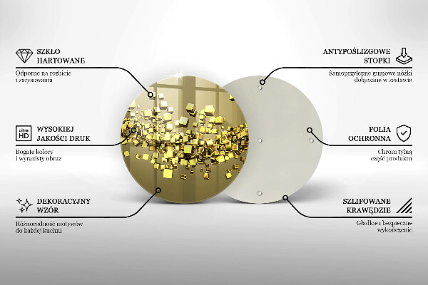 Glas Herdabdeckplatte Abstrakte 3D-Geometrie
